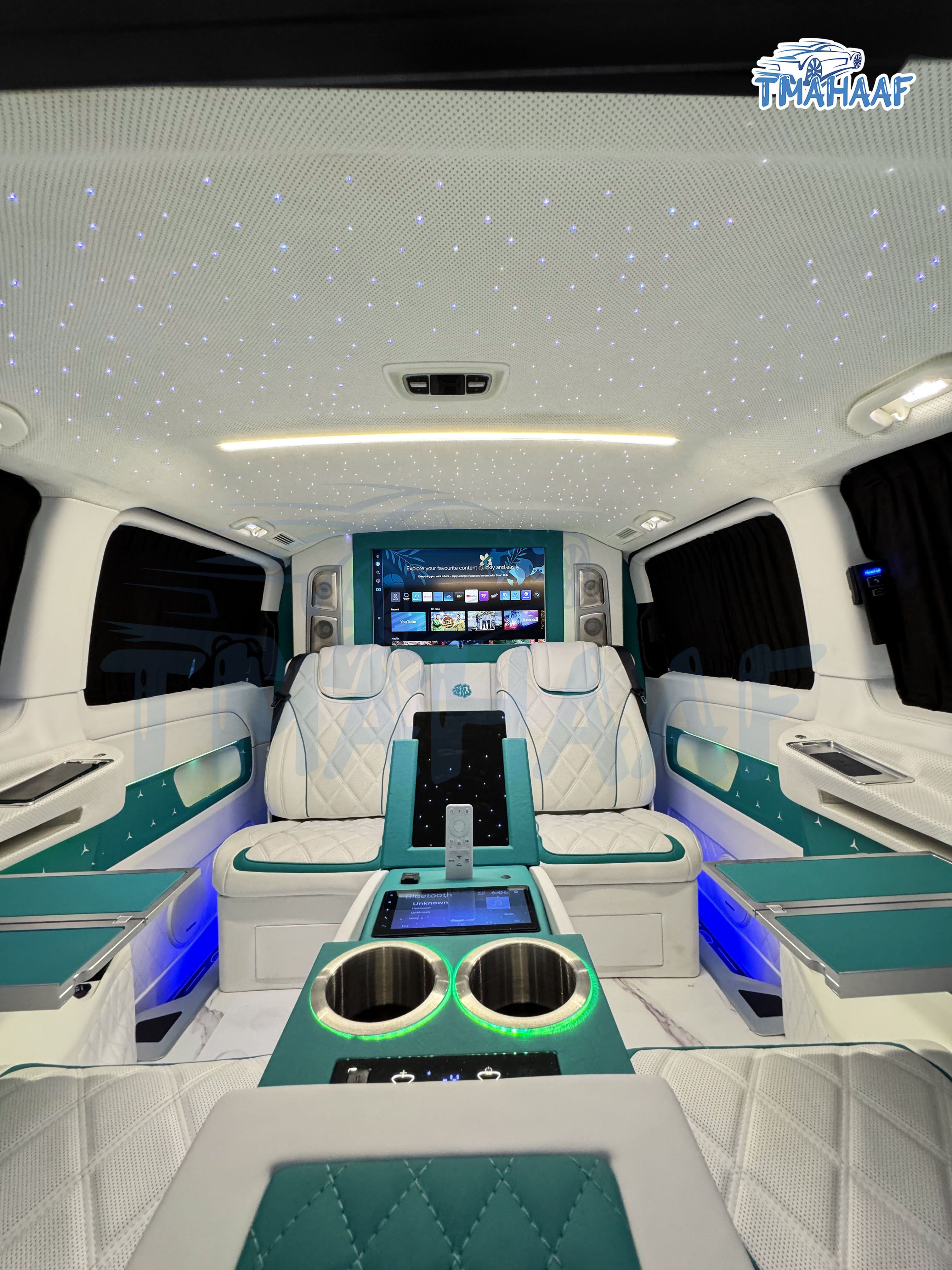 Completed Mercedes V-Class luxury VIP passenger cabin