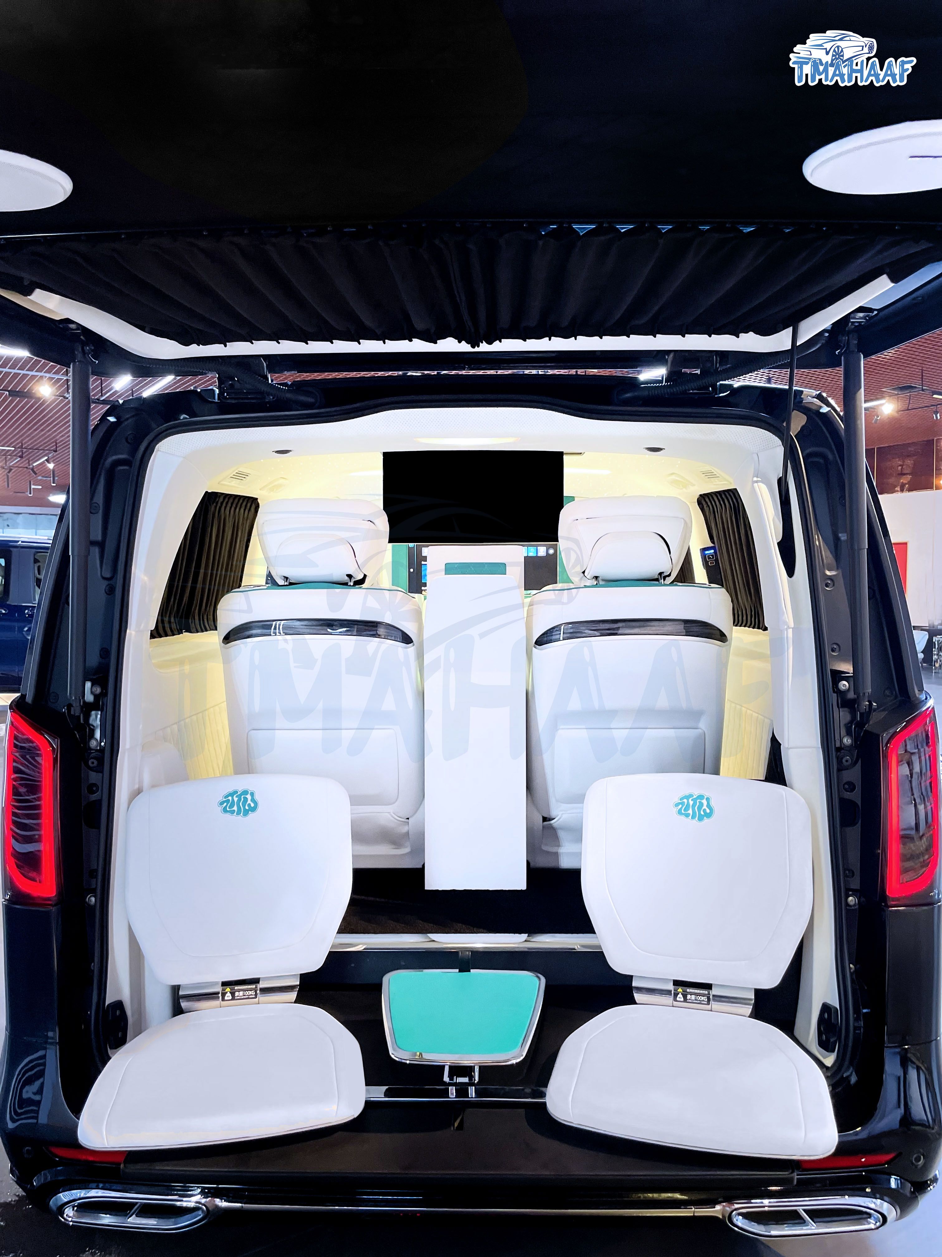 Mercedes V-Class rear passenger cabin and seating layout