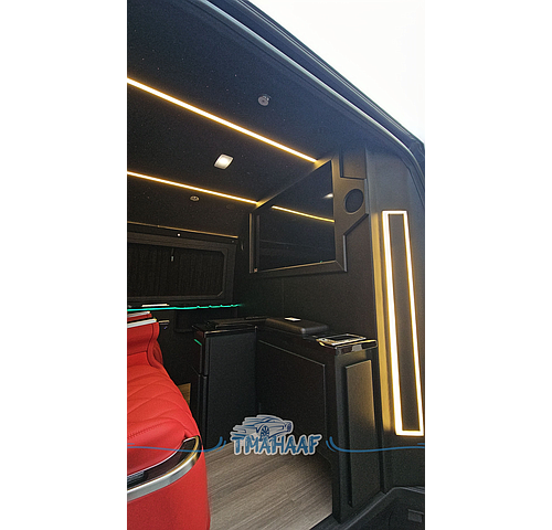 Toyota Hiace VIP passenger interior conversion by TMAHAAF Dubai