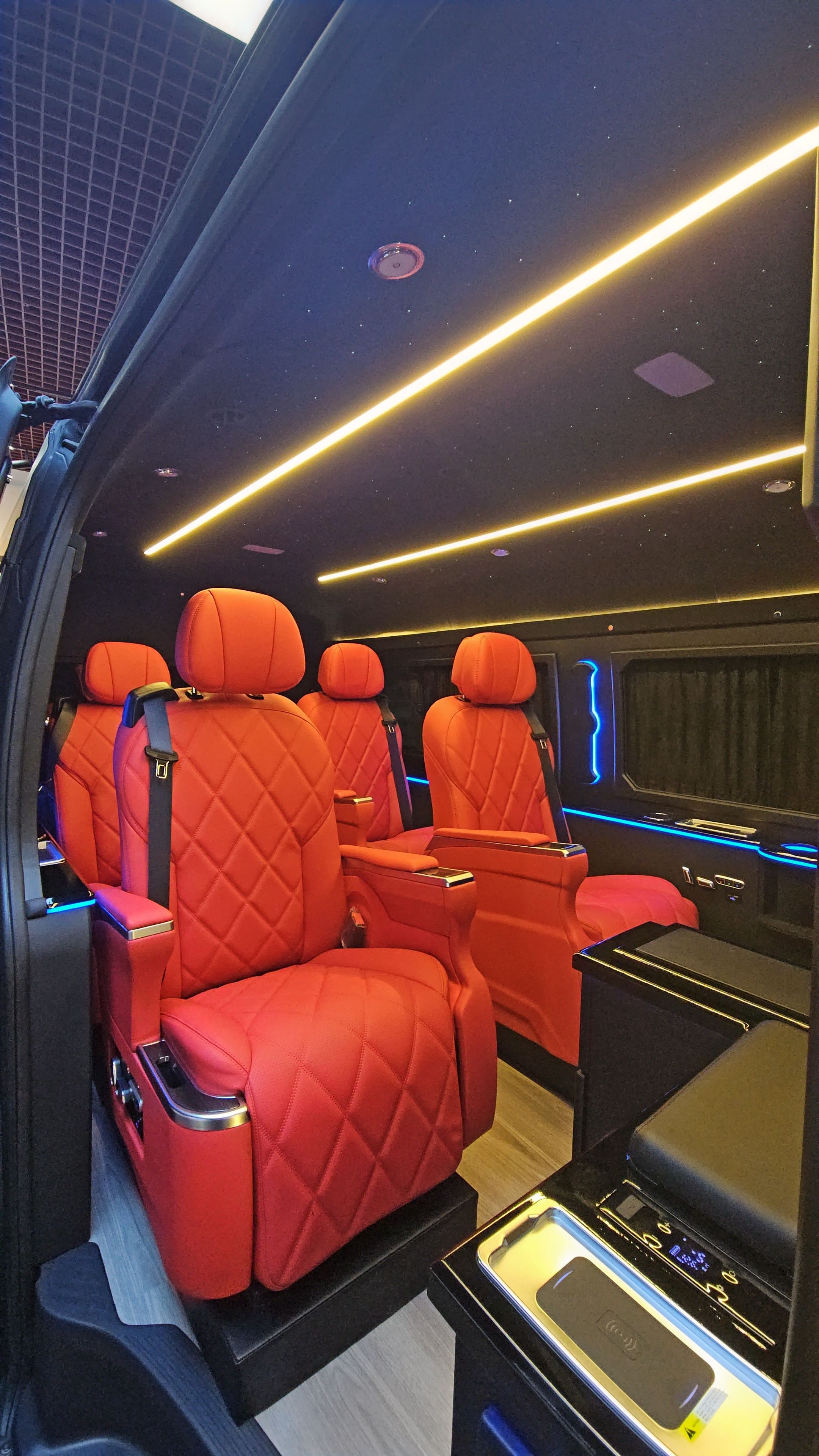 Toyota Hiace luxury VIP van conversion and executive interior in Dubai