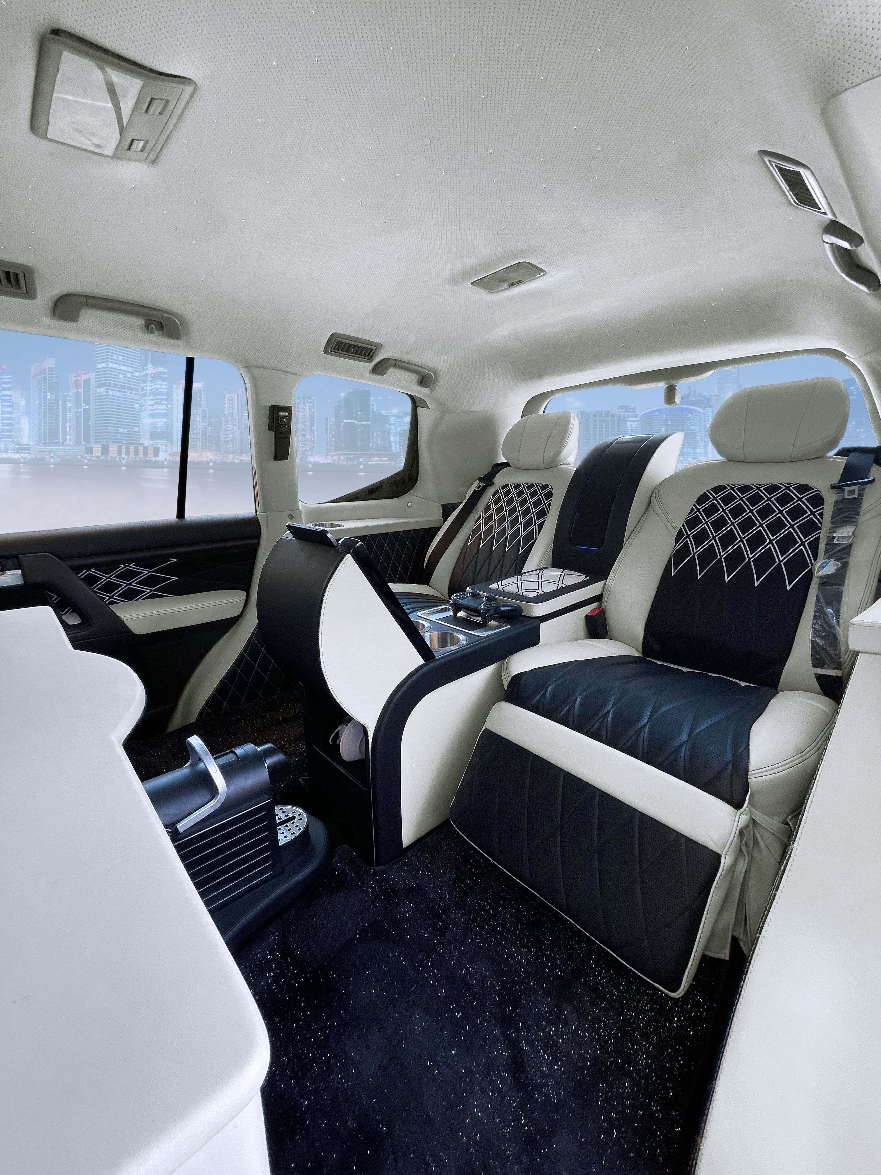 Toyota Land Cruiser VIP interior upgrade and luxury SUV customization in Dubai