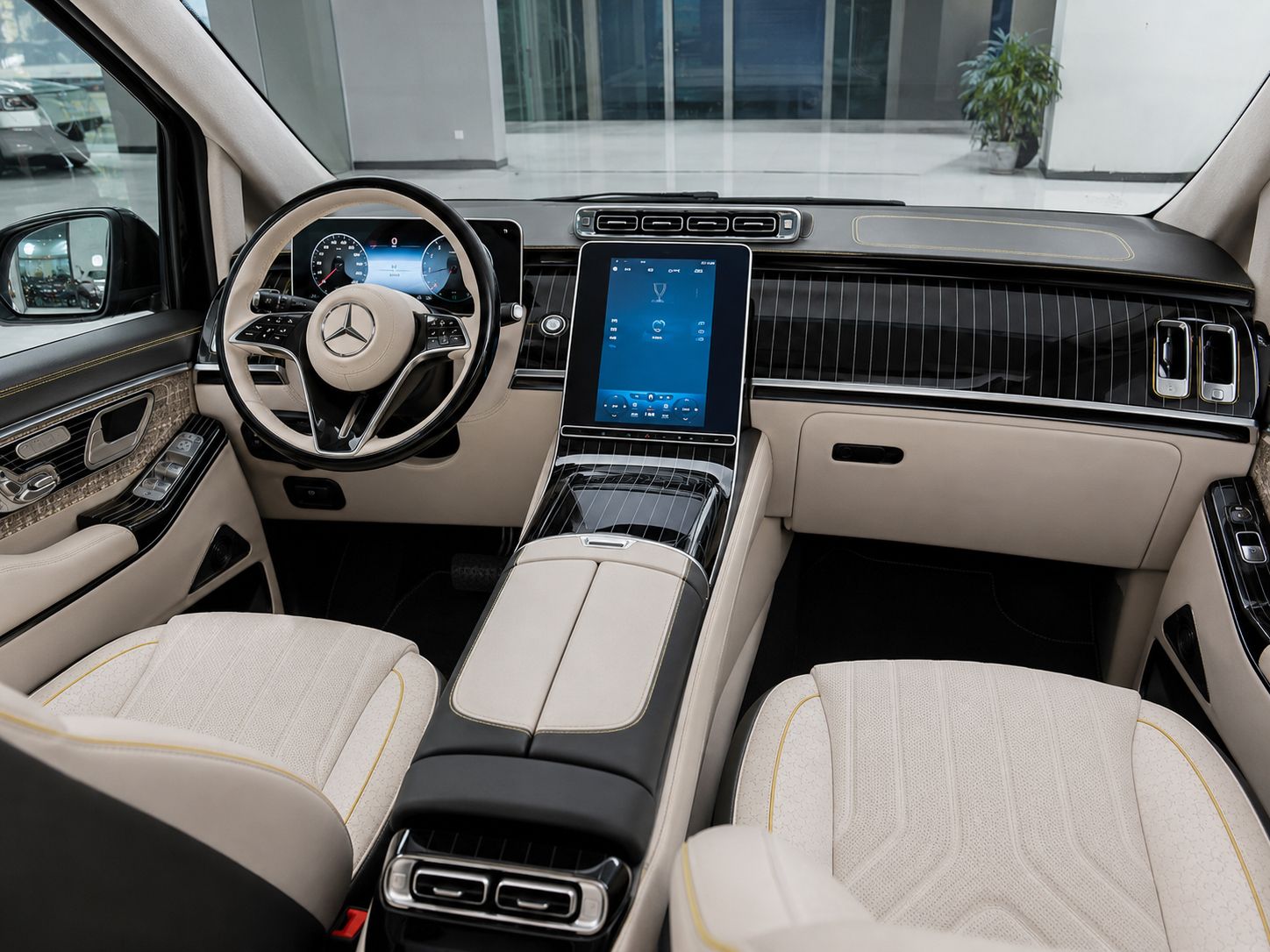 Completed Mercedes-Benz V250 luxury interior upgrade in Dubai