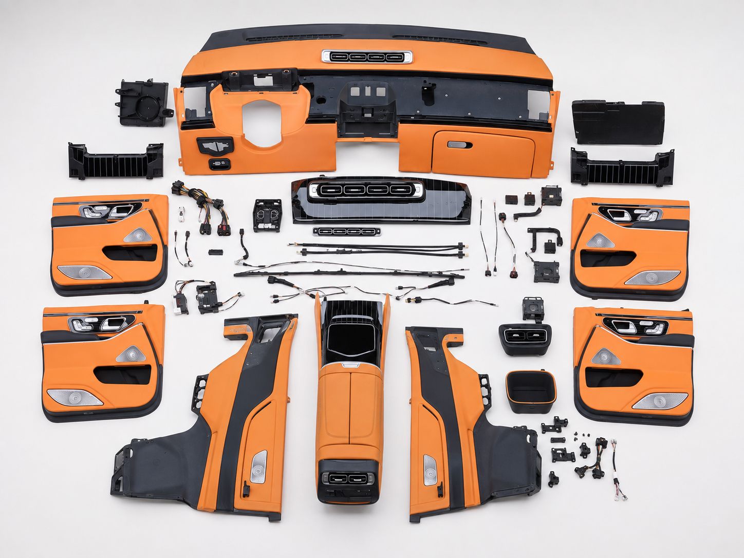 Mercedes-Benz V250 interior kit components