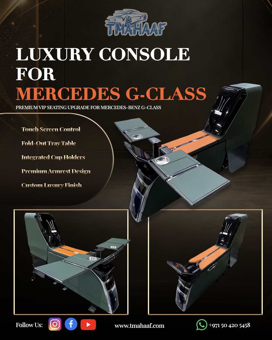 Luxury Mercedes G-Class VIP center console