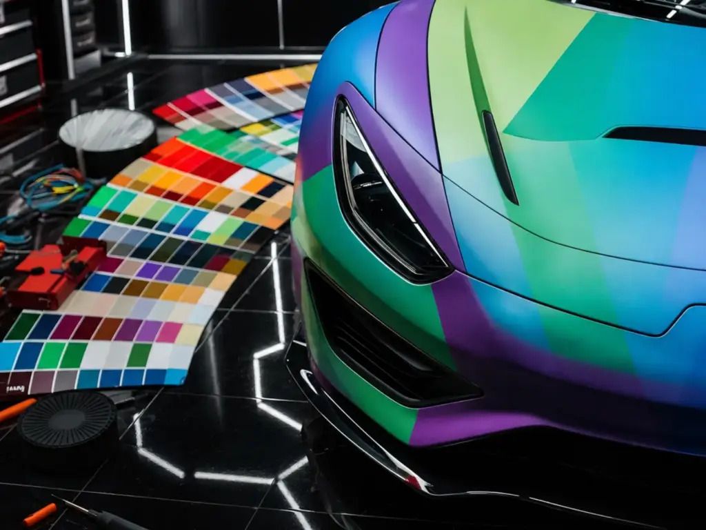 Coloured paint protection film PPF in Dubai by TMAHAAF