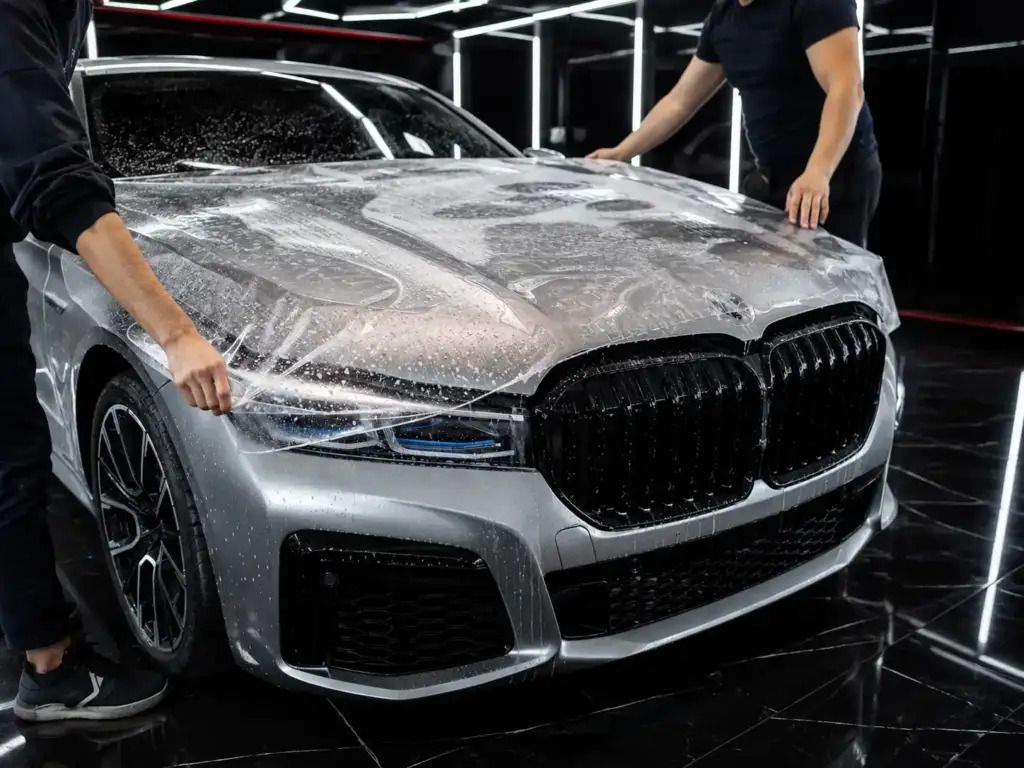 Clear paint protection film PPF in Dubai by TMAHAAF