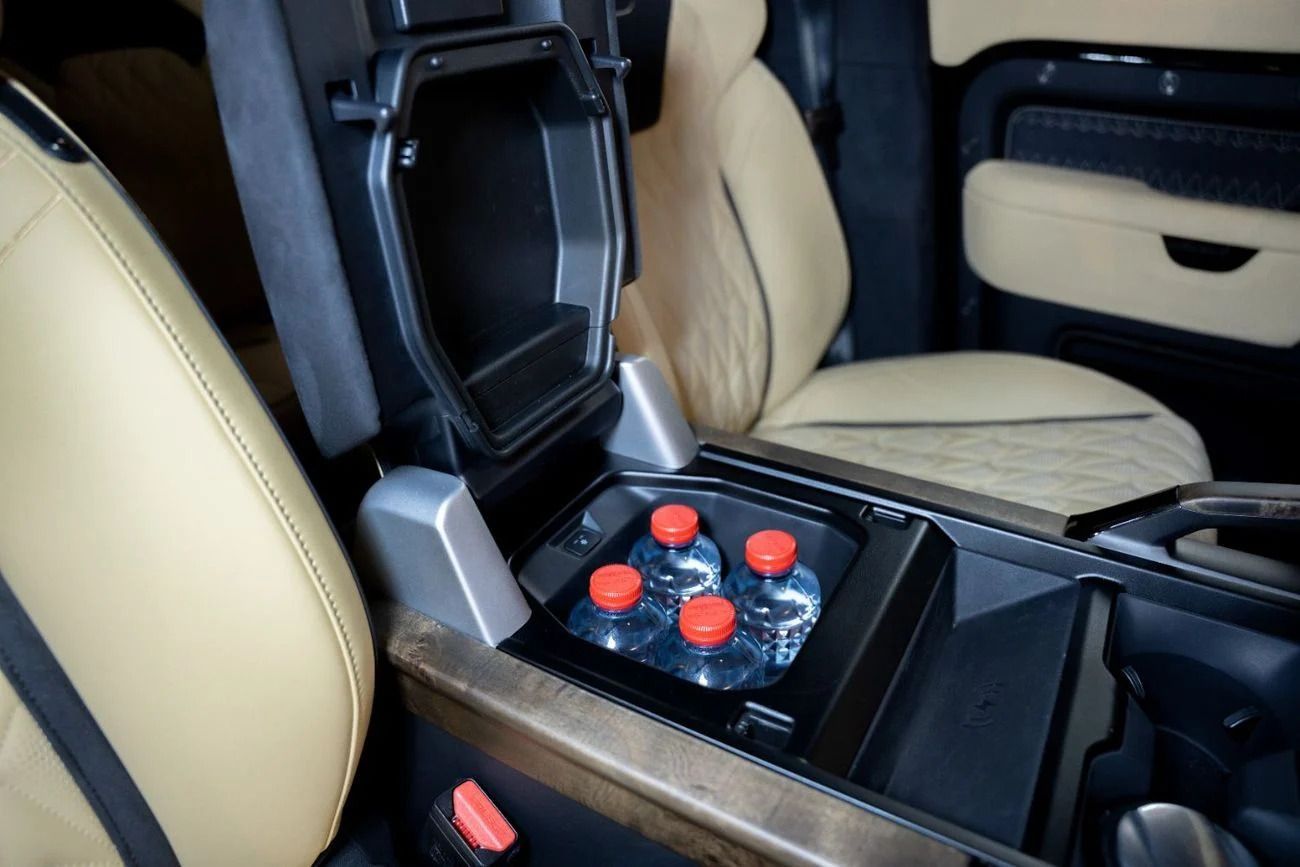Land Rover Defender 110 beige cabin for sale UAE