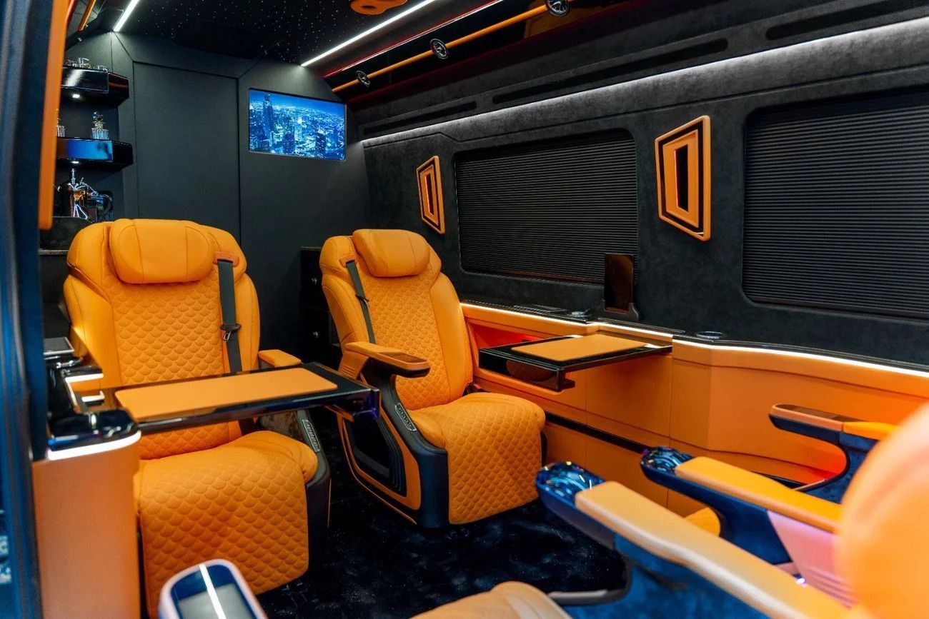 Mercedes-Benz Sprinter VIP orange interior