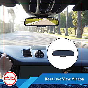 9.66" Digital Full Screen Rear View Mirror With Camera