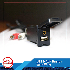 Toyota "AUX & USB" Buttons with wire